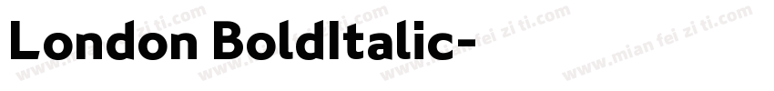London BoldItalic字体转换